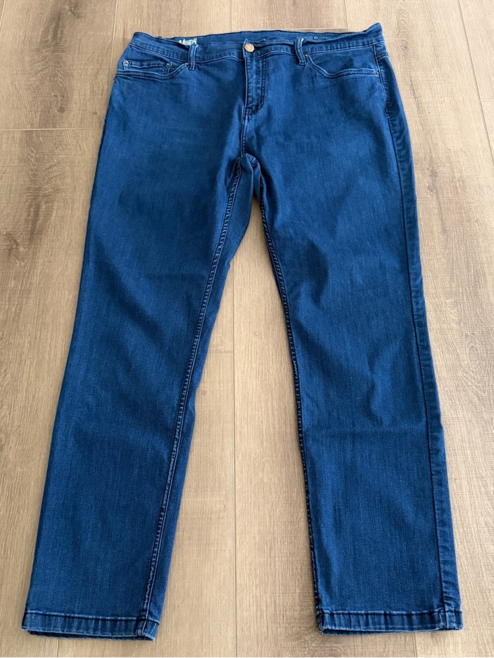Mugsy Studio Blue Jeans Dark Blue Denim Men's Size 38x30 Stretch Zip Fly